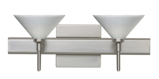 Buy satin-nickel-with-white-starpoint-2-5-x-5-5-x-5-5-glass-and-white-shade Kona Sconce by Besa