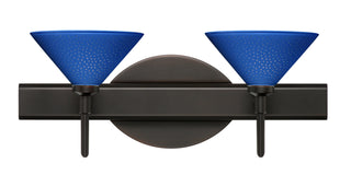Buy bronze-with-blue-starpoint-2-5-x-5-5-x-5-5-glass-and-blue-shade Kona Sconce by Besa
