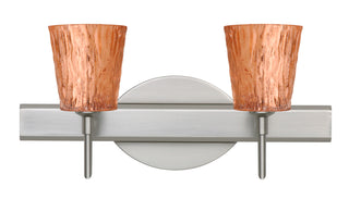 Buy satin-nickel-with-stone-copper-foil-3-75-x-3-5-x-3-5-glass Nico Sconce by Besa