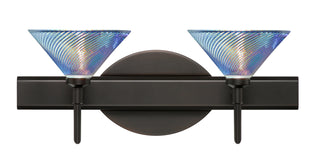 Buy bronze-with-dicro-swirl-2-5-x-5-5-x-5-5-glass Kona Sconce by Besa