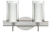 Satin Nickel with Clear/Opal 7``x 4``x 4`` Glass and Opal Shade