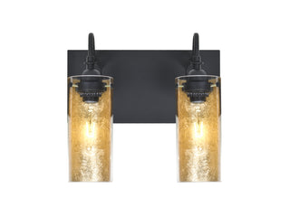 Buy black-with-gold-foil-8-x-3-5-x-3-5-glass Duke Vanity by Besa