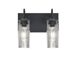 Buy black-with-silver-foil-8-x-3-5-x-3-5-glass-and-silver-gray-shade Duke Vanity by Besa