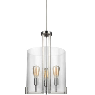 Buy brushed-nickel Dawes Outdoor (Damp) Pendant by Generation Lighting
