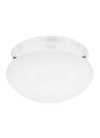 Buy white-with-smooth-white-glass Webster Outdoor (Damp) Flush Mount Ceiling Light by Generation Lighting