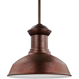 Buy weathered-copper Fredricksburg Outdoor (Damp) Pendant by Generation Lighting