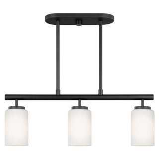 Buy midnight-black-with-cased-opal-etched-glass-and-opal-shade Oslo Pendant by Generation Lighting