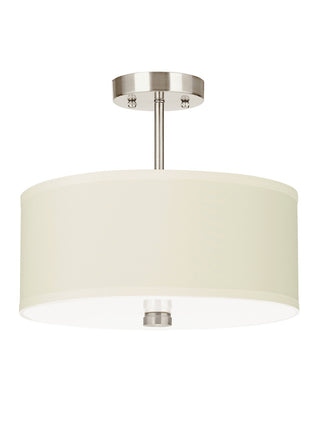 Buy brushed-nickel-with-white-glass Dayna Shade Pendants Pendant by Visual Comfort Studio