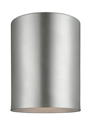 Buy painted-brushed-nickel Outdoor Cylinders Outdoor (Wet) Flush Mount Light by Visual Comfort Studio