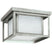 Weathered Pewter with Etched Seeded Glass and White Shade