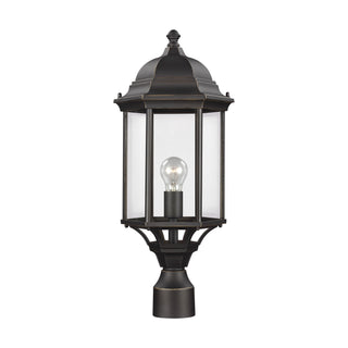 Buy antique-bronze-with-clear-glass-and-clear-shade Sevier Outdoor (Wet) Lantern by Generation Lighting