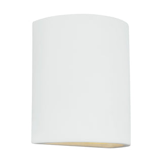 Buy unfinished-ceramic-with-undefined-glass Paintable Ceramic Sconces Outdoor (Wet) Wall Lantern by Generation Lighting