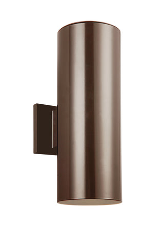 Buy bronze-with-tempered-glass-glass Outdoor Cylinders Outdoor (Wet) Wall Lantern by Visual Comfort Studio