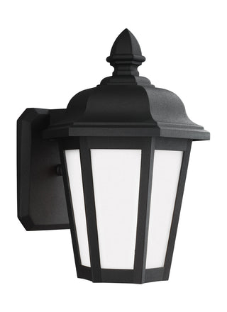 Buy black-with-smooth-white-glass-and-white-shade Brentwood Outdoor (Wet) Wall Lantern by Generation Lighting
