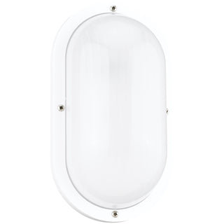 Buy white-with-frosted-ribbed-glass-and-white-shade Bayside Outdoor (Wet) Wall Lantern by Generation Lighting