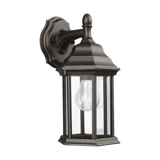Buy antique-bronze-with-clear-glass-and-clear-shade Sevier Outdoor (Wet) Wall Lantern by Generation Lighting