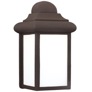 Buy bronze-with-smooth-white-glass-and-white-shade Mullberry Hill Outdoor (Wet) Wall Lantern by Generation Lighting