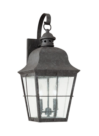 Buy oxidized-bronze-with-clear-seeded-glass-and-clear-shade Chatham Outdoor (Wet) Wall Lantern by Generation Lighting