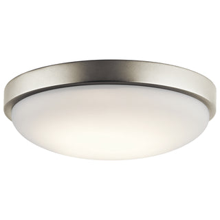 Buy brushed-nickel Ceiling Space Outdoor (Damp) Flush Mount Ceiling Light by Kichler