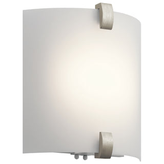 Buy brushed-nickel-with-white-acrylic-glass Sconce by Kichler