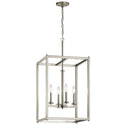 Kichler - 43998NI - Four Light Foyer Pendant - Crosby - Brushed Nickel from Lighting & Bulbs Unlimited in Charlotte, NC