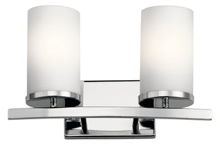 Buy chrome-with-satin-etched-cased-opal-glass-and-opal-shade Crosby Vanity by Kichler