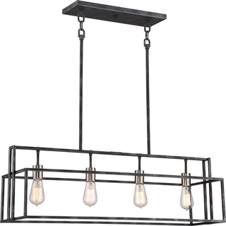Buy iron-black-brushed-nickel-accents Lake Pendant by Nuvo Lighting