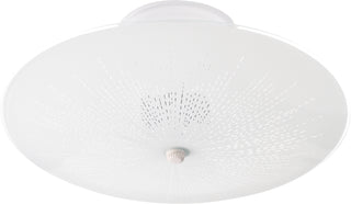 Buy white-with-sunburst-glass Outdoor (Damp) Flush Mount Light by Nuvo Lighting
