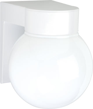 Buy white-with-white-glass-and-white-shade Outdoor (Wet) Wall Lantern by Nuvo Lighting