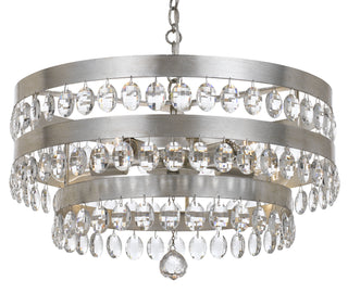 Buy antique-silver Perla Outdoor (Damp) Chandelier by Crystorama
