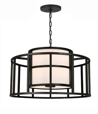 Buy matte-black Hulton Chandelier by Crystorama