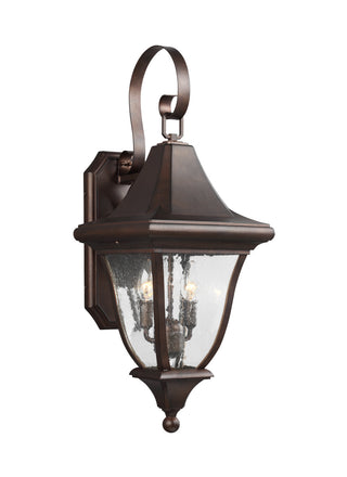 Buy patina-bronze-with-clear-seeded-glass Oakmont Outdoor (Wet) Wall Lantern by Visual Comfort Studio