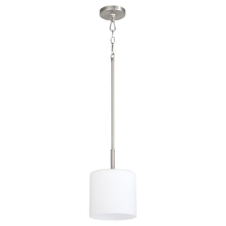 Buy satin-nickel Rutherford Outdoor (Damp) Pendant by Quorum