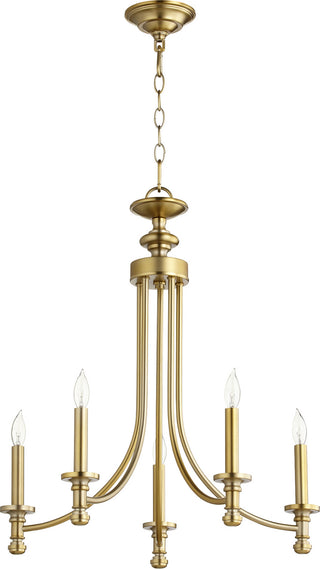 Buy aged-brass Rossington Outdoor (Damp) Chandelier by Quorum