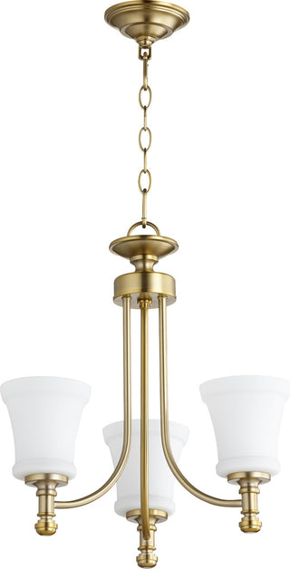 Buy aged-brass Rossington Chandelier by Quorum