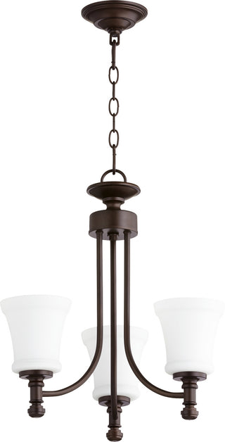 Buy oiled-bronze Rossington Chandelier by Quorum