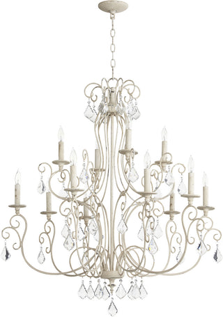 Ariel Outdoor (Damp) Chandelier by Quorum