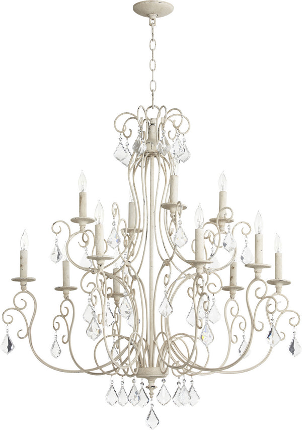 Ariel Outdoor (Damp) Chandelier by Quorum