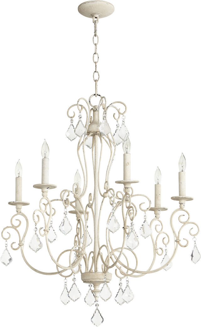 Ariel Outdoor (Damp) Chandelier by Quorum