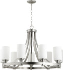 Lancaster Outdoor (Damp) Chandelier by Quorum
