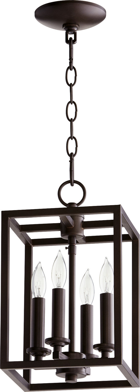 Cuboid Entries Outdoor (Damp) Pendant by Quorum