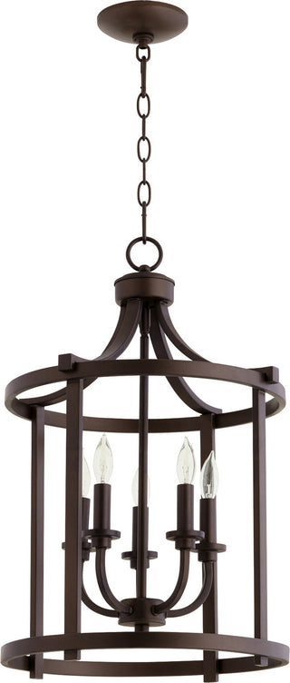 Buy oiled-bronze Lancaster Outdoor (Damp) Pendant by Quorum