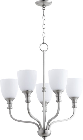 Buy satin-nickel Richmond Outdoor (Damp) Chandelier by Quorum