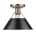 Orwell Outdoor (Damp) Flush Mount Ceiling Light by Golden