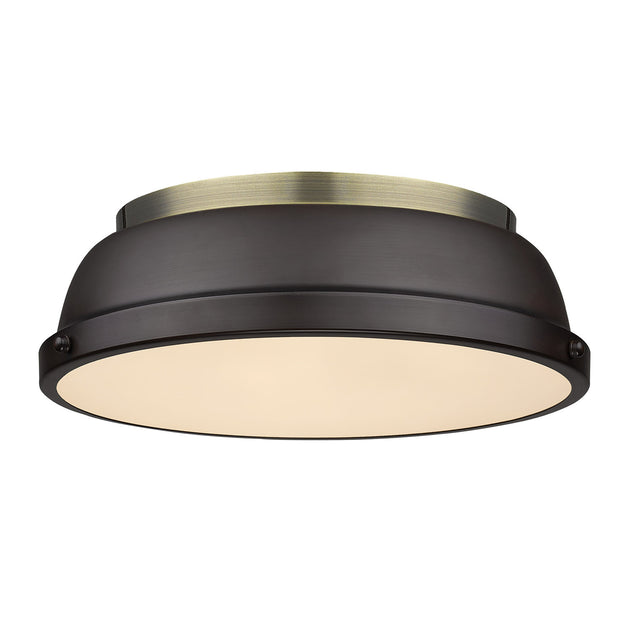 Duncan Outdoor (Damp) Flush Mount Ceiling Light by Golden