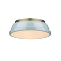 Duncan Outdoor (Damp) Flush Mount Ceiling Light by Golden