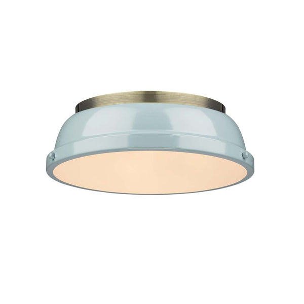 Duncan Outdoor (Damp) Flush Mount Ceiling Light by Golden