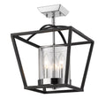 Mercer Outdoor (Damp) Semi-Flush Mount Ceiling Light by Golden