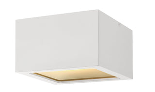 Buy satin-white Kube Outdoor (Wet) Flush Mount Ceiling Light by Hinkley