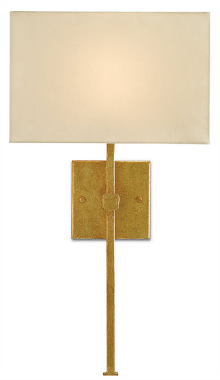 Buy antique-gold-leaf Ashdown Collection Sconce by Currey and Company